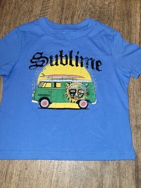 Sublime Baby Size 18 Mos Blue Short Sleeve Tee with Van Graphic